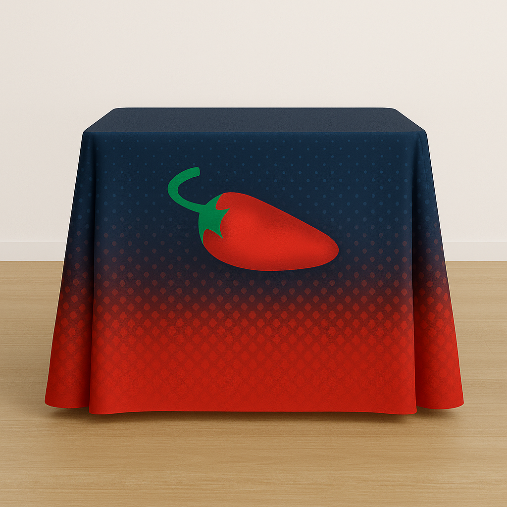 6ft-Table-Cover-Full-Color-4-sides | Chile Media Shop San Antonio Table Covers - Chile Media